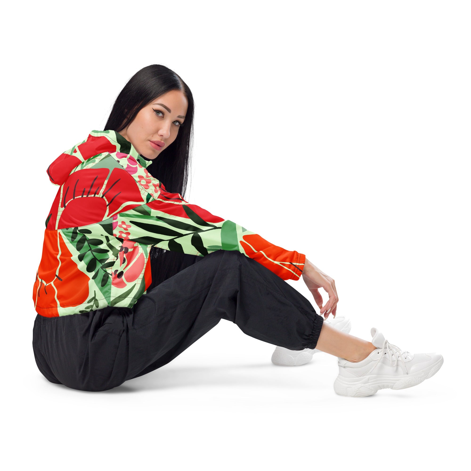 Women’s cropped windbreaker - Divine Janisal Design