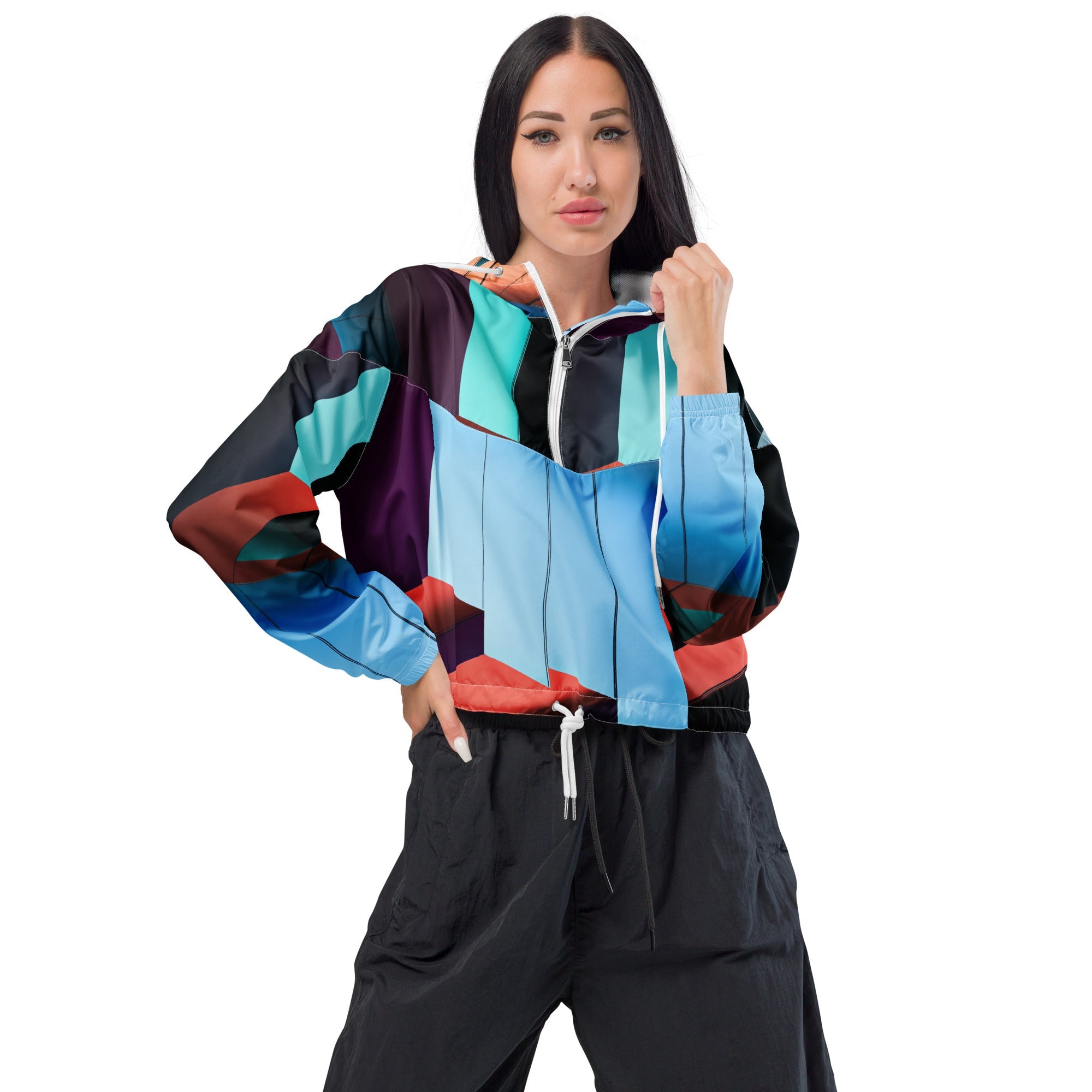 Women’s cropped windbreaker - Divine Janisal Design