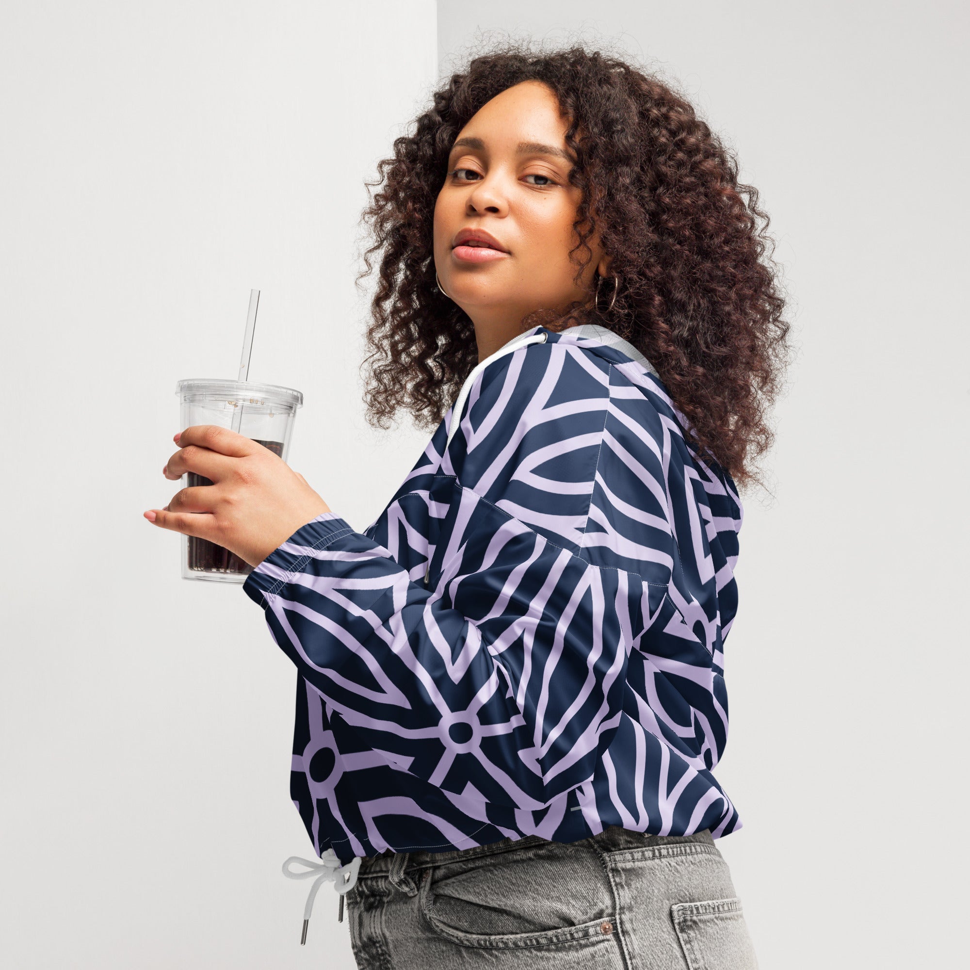 Women’s cropped windbreaker - Divine Janisal Design