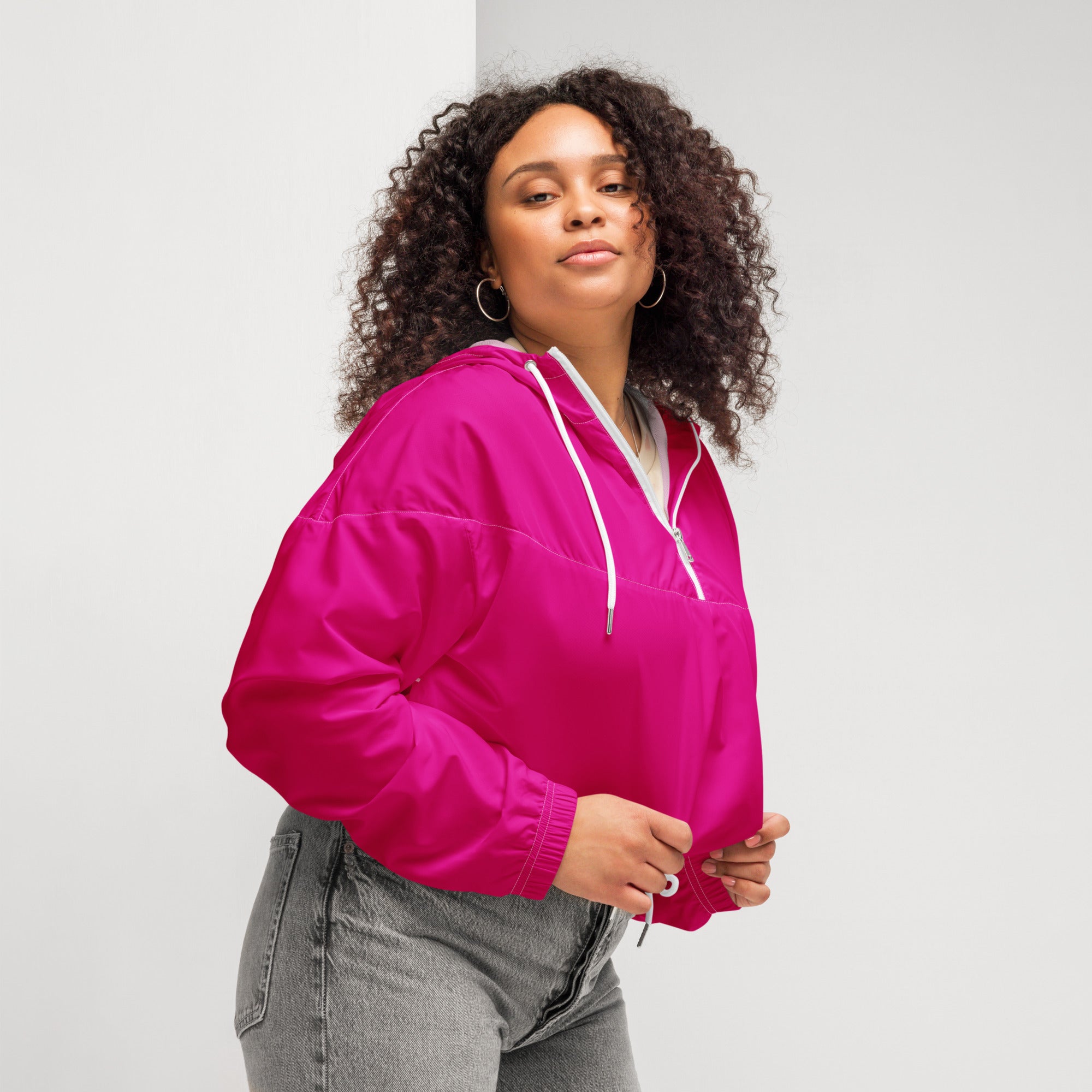 Women’s cropped windbreaker - Divine Janisal Design