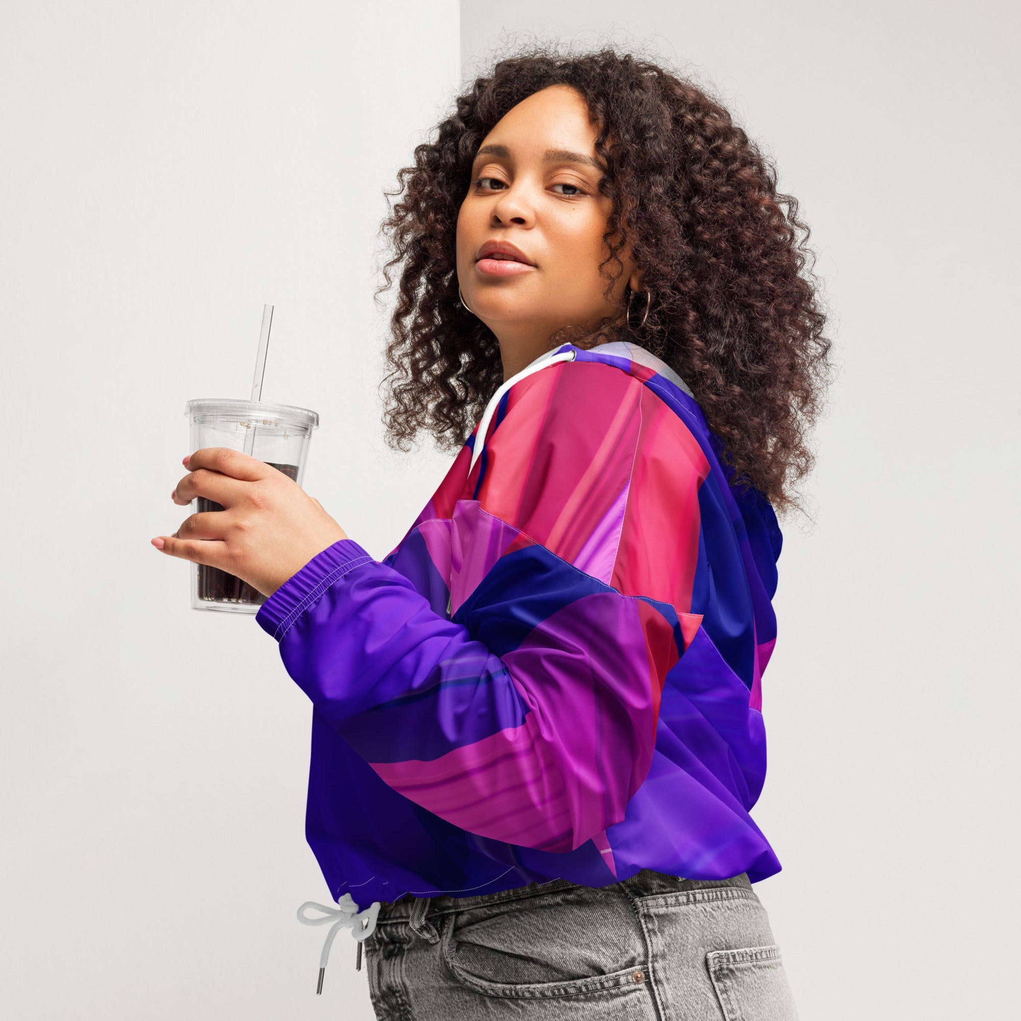 Women’s cropped windbreaker - Divine Janisal Design