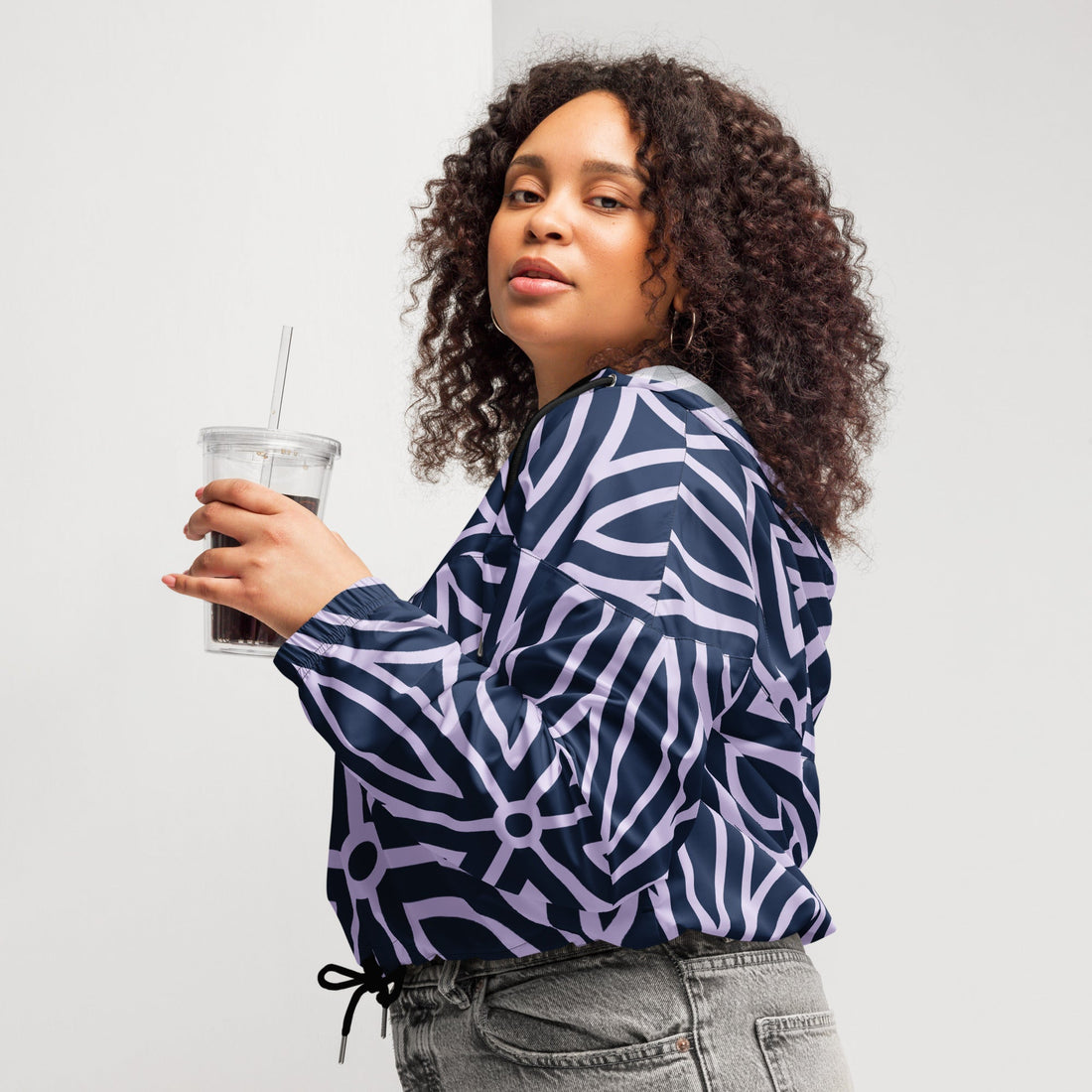 Women’s cropped windbreaker - Divine Janisal Design