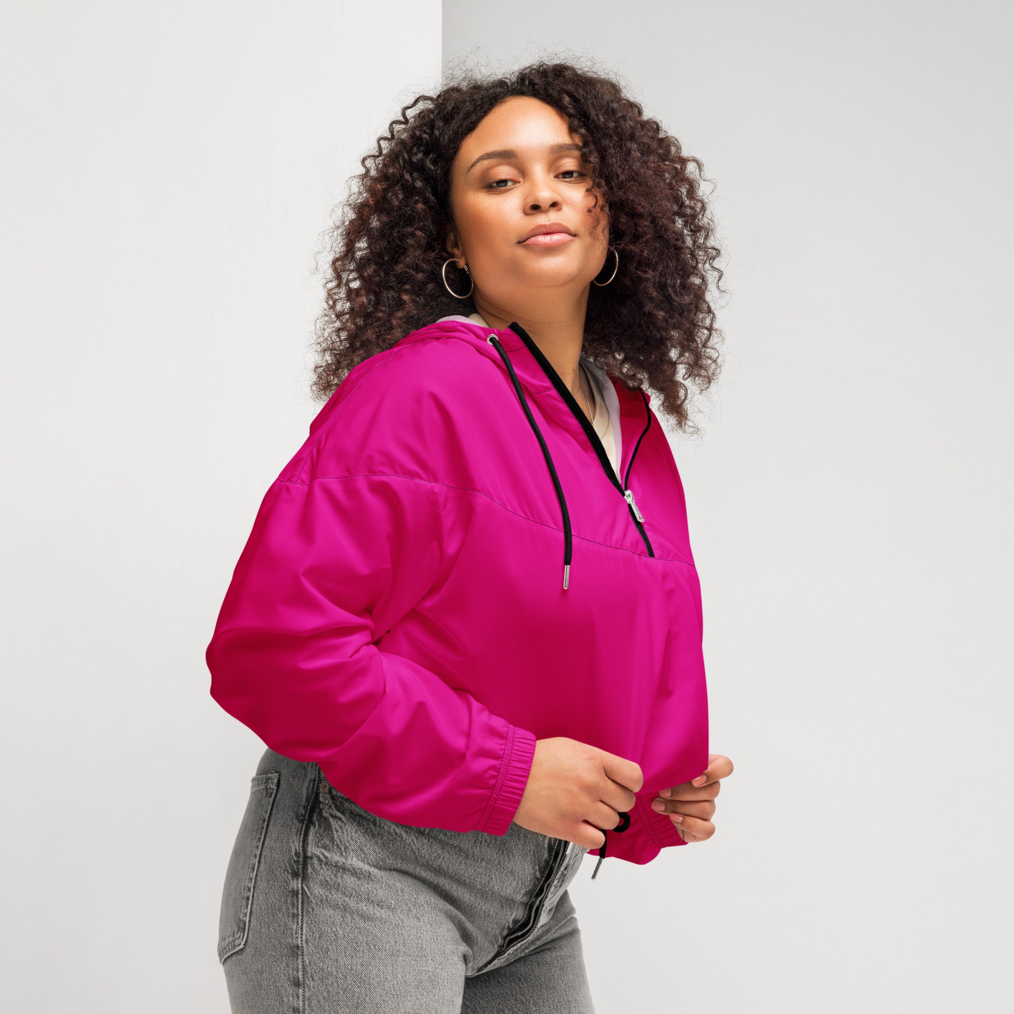 Women’s cropped windbreaker - Divine Janisal Design