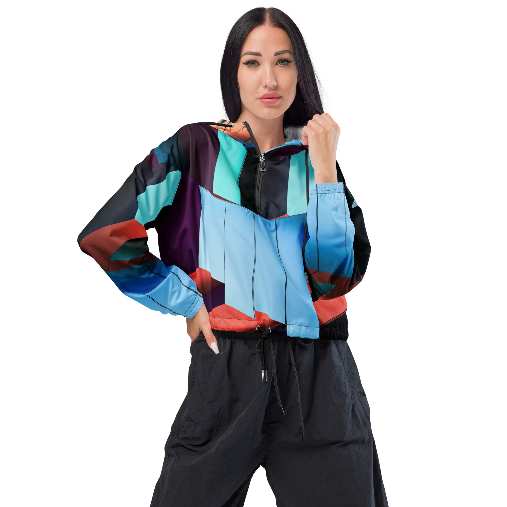 Women’s cropped windbreaker - Divine Janisal Design