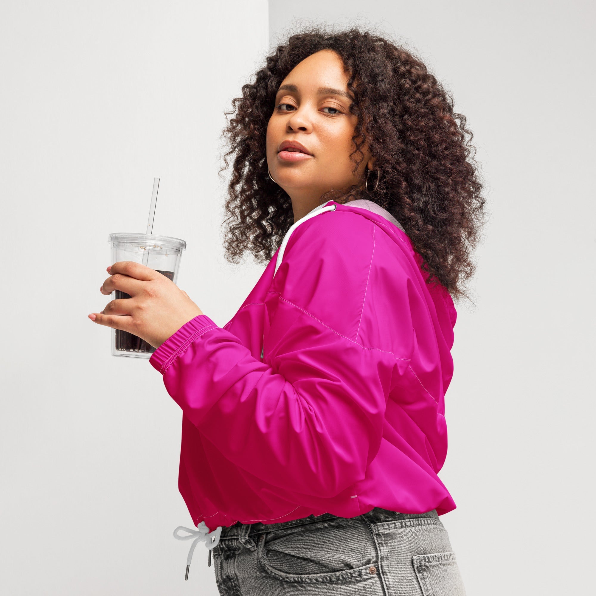 Women’s cropped windbreaker - Divine Janisal Design