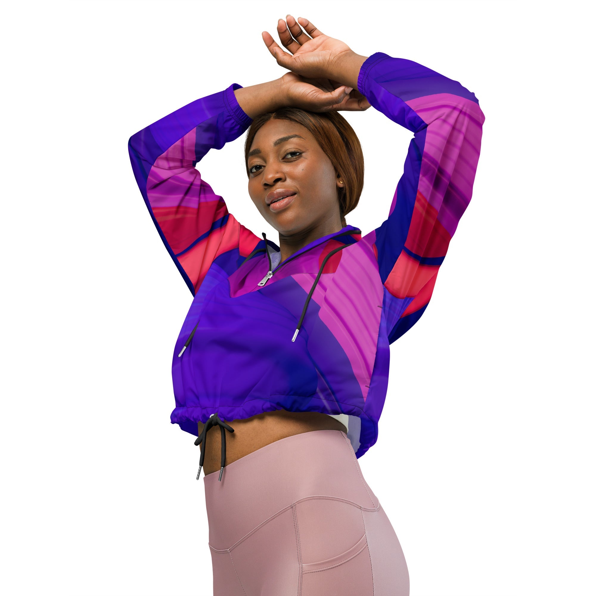 Women’s cropped windbreaker - Divine Janisal Design