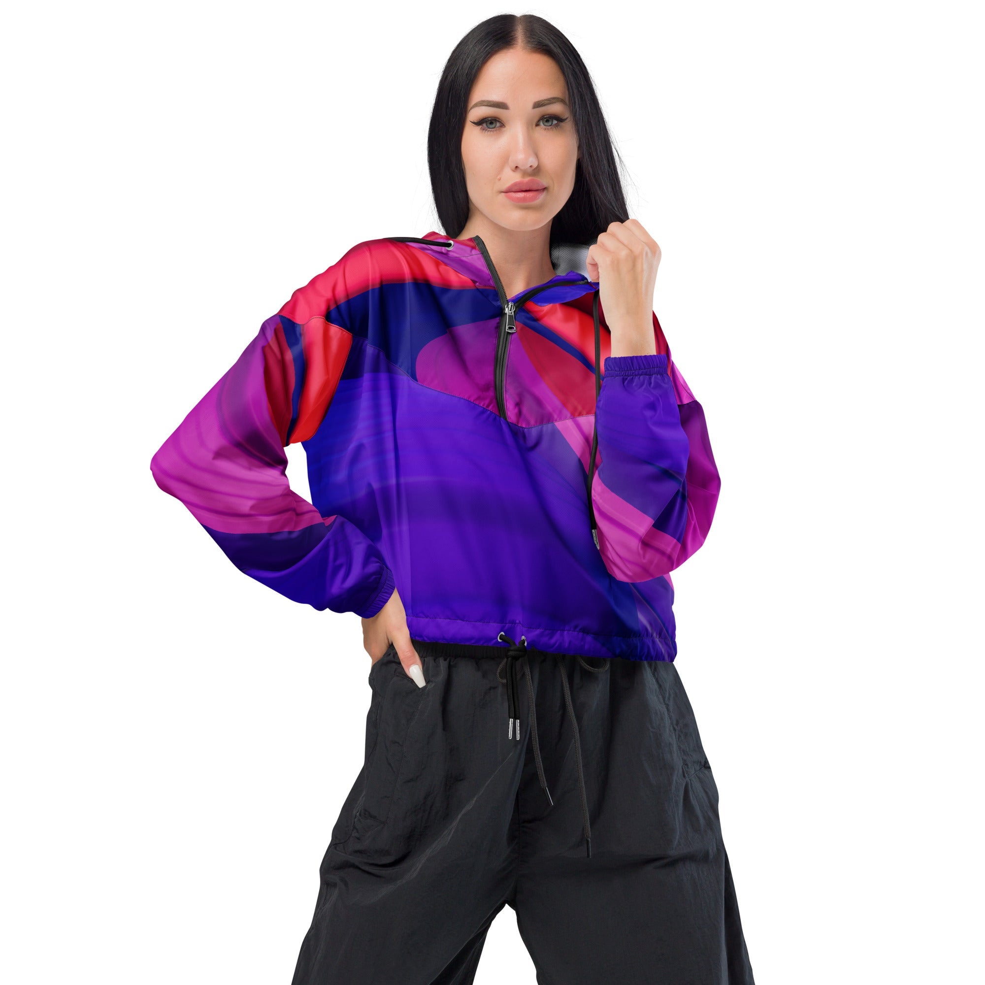 Women’s cropped windbreaker - Divine Janisal Design