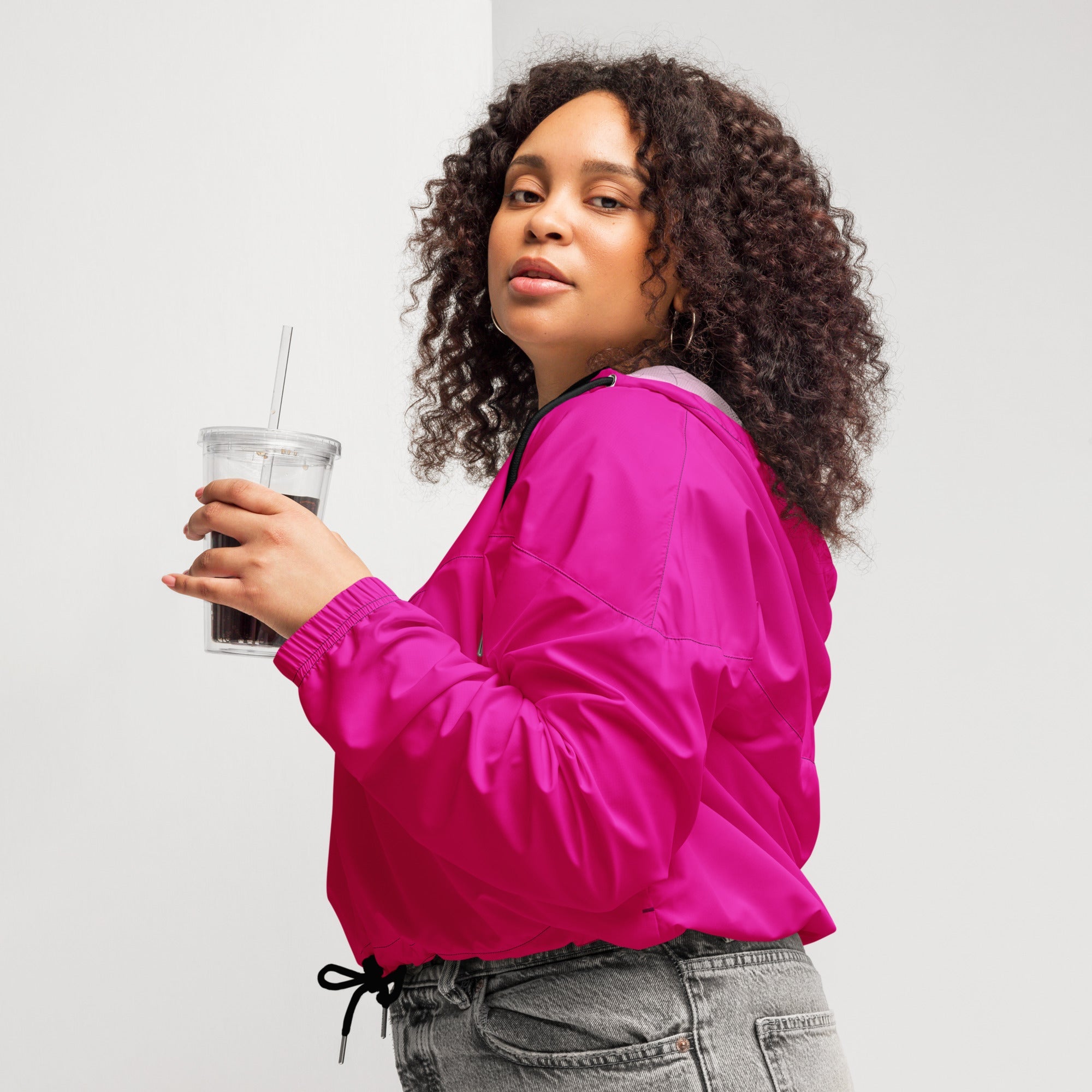 Women’s cropped windbreaker - Divine Janisal Design