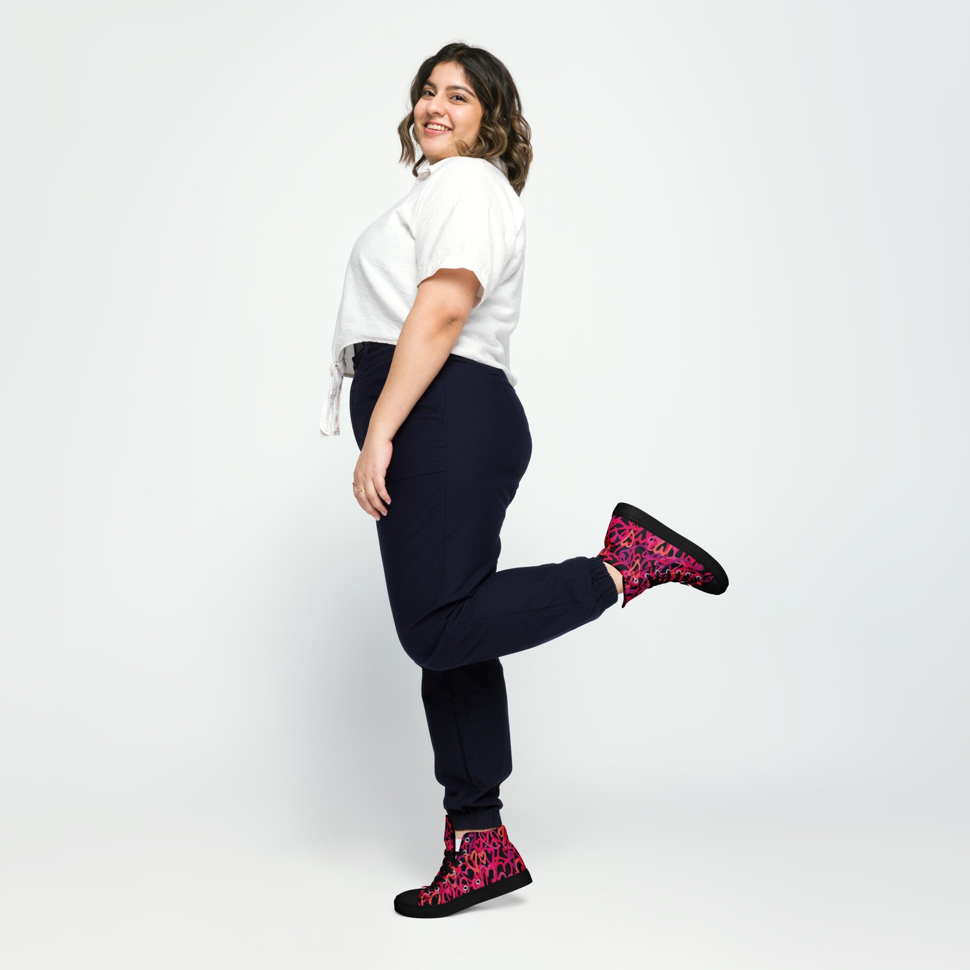 Women’s high top canvas shoes - Divine Janisal Design