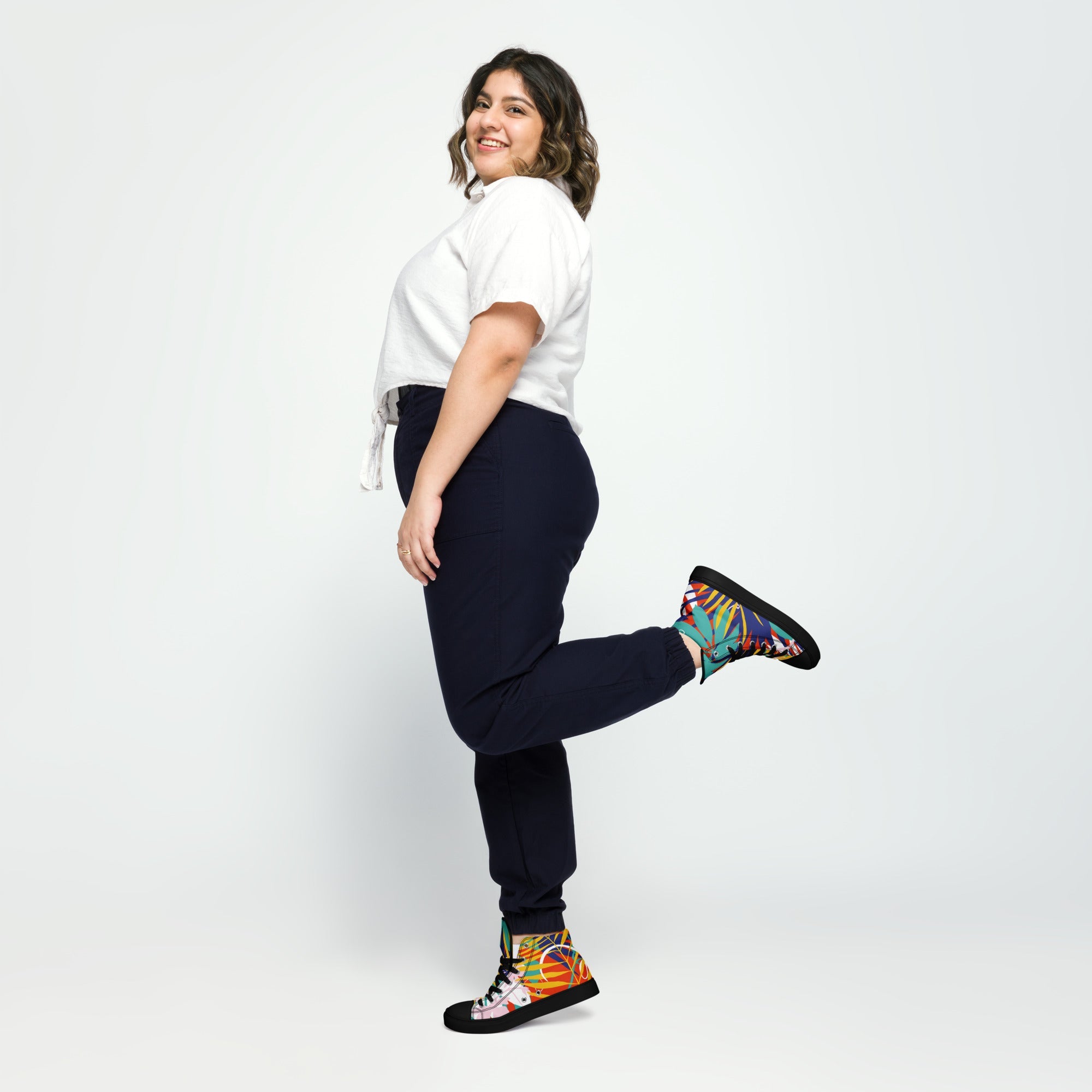 Women’s high top canvas shoes - Divine Janisal Design