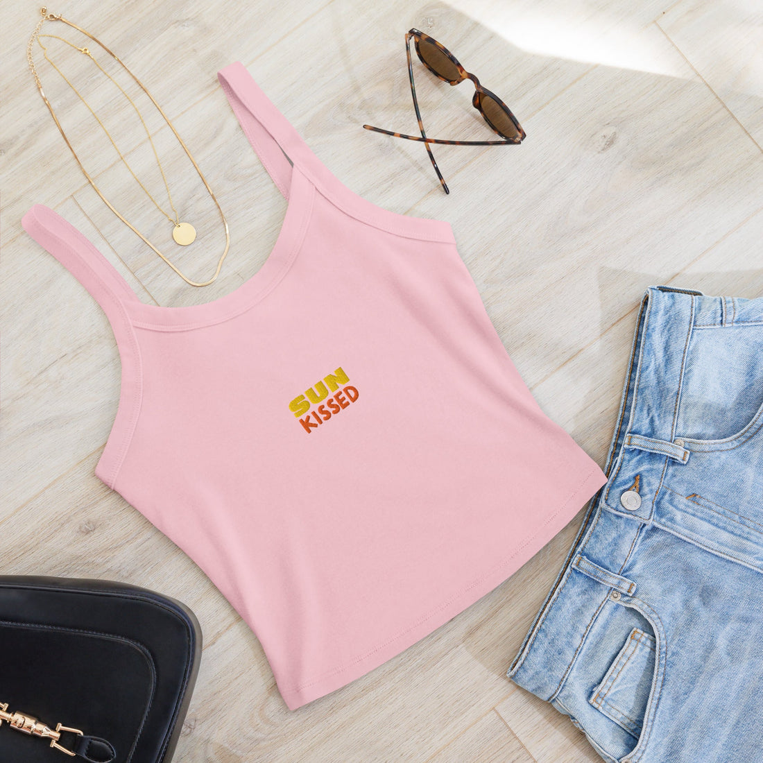 Women’s micro - rib tank top - Divine Janisal Design