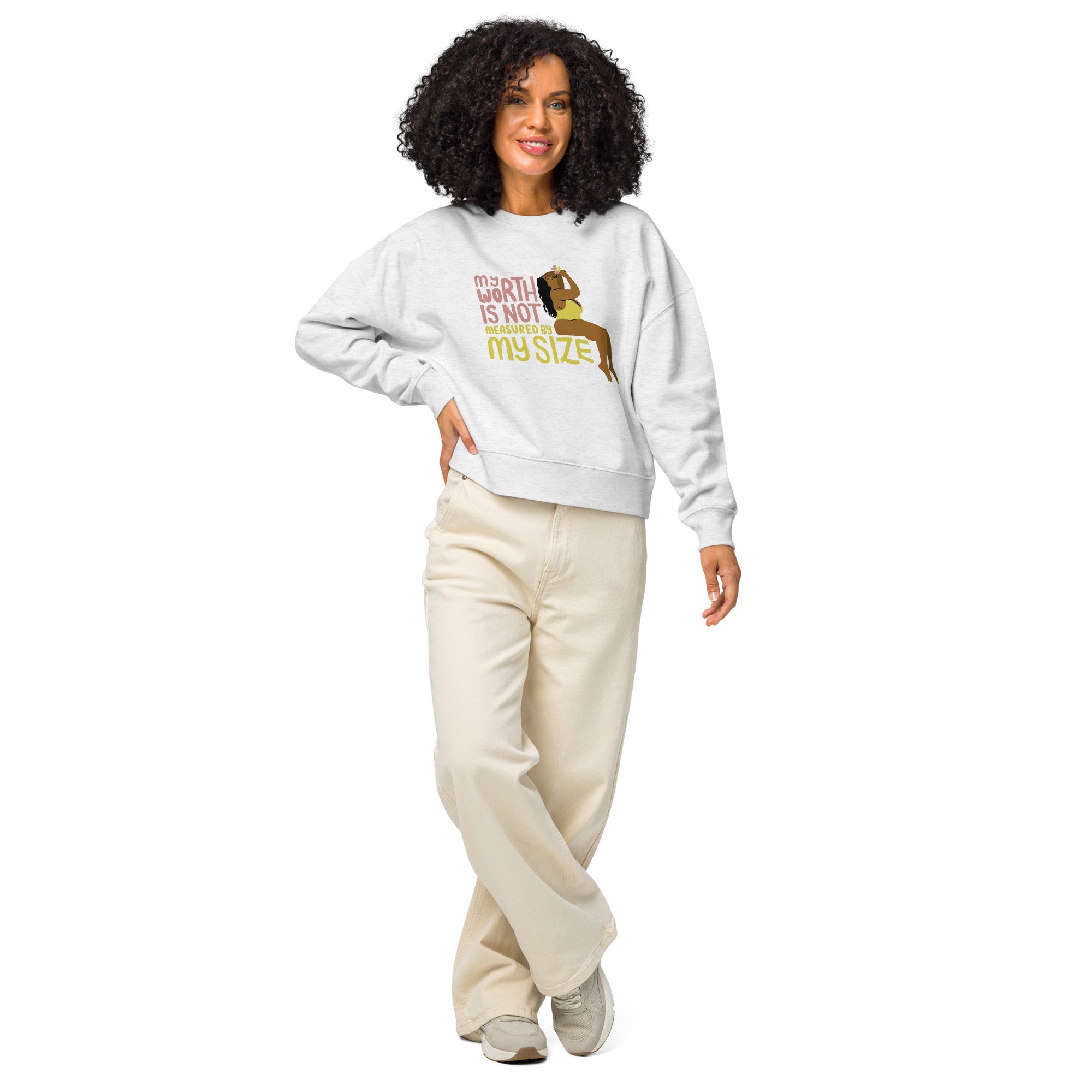 Women’s organic crew neck sweatshirt - Divine Janisal Design