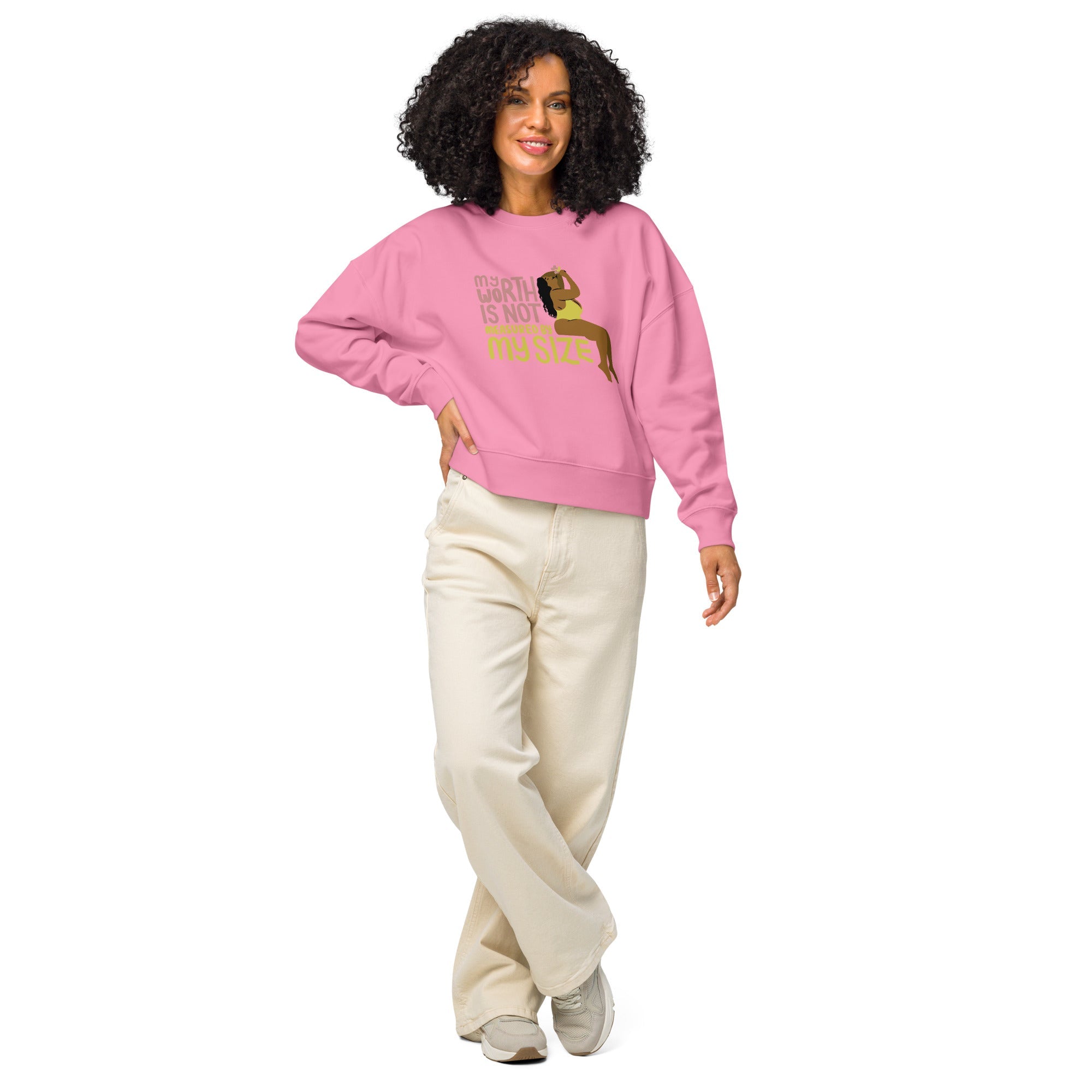 Women’s organic crew neck sweatshirt - Divine Janisal Design
