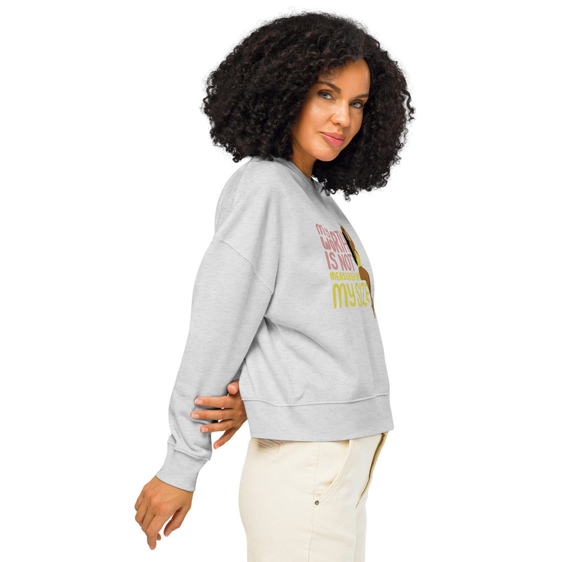 Women’s organic crew neck sweatshirt - Divine Janisal Design