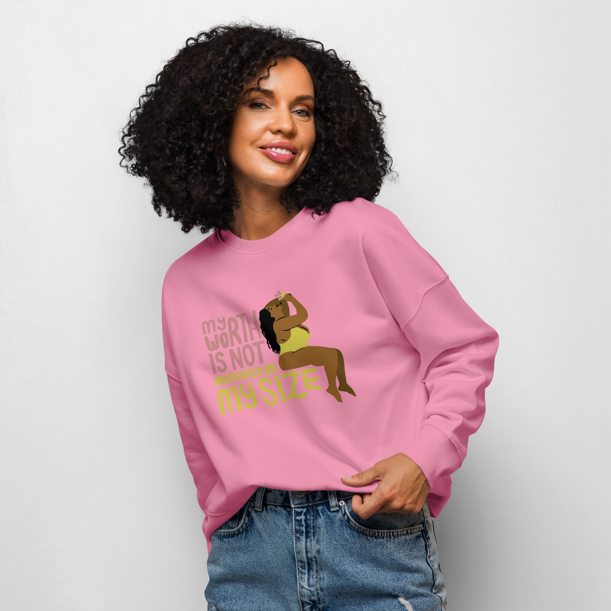 Women’s organic crew neck sweatshirt - Divine Janisal Design