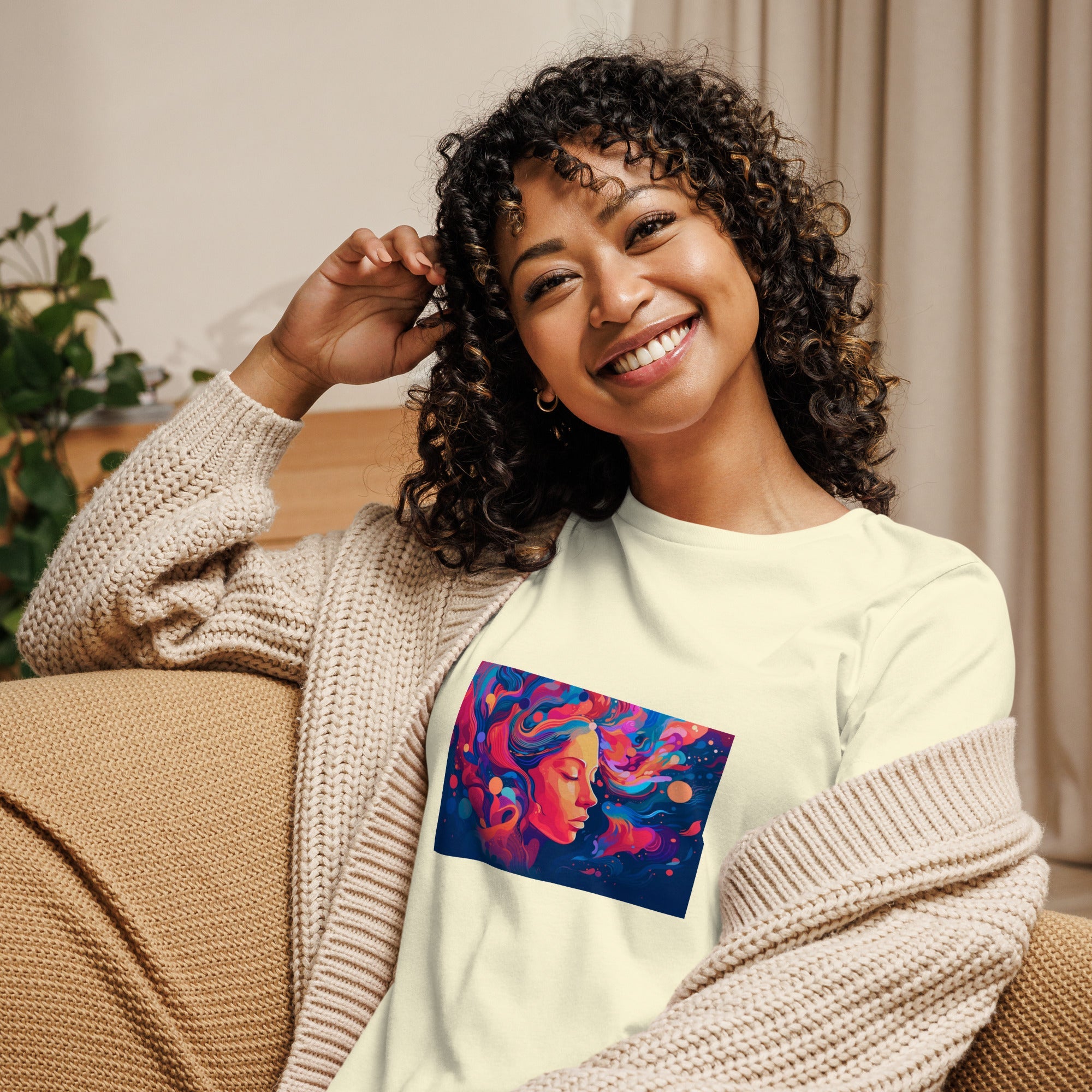Women's Relaxed T-Shirt - Divine Janisal Design