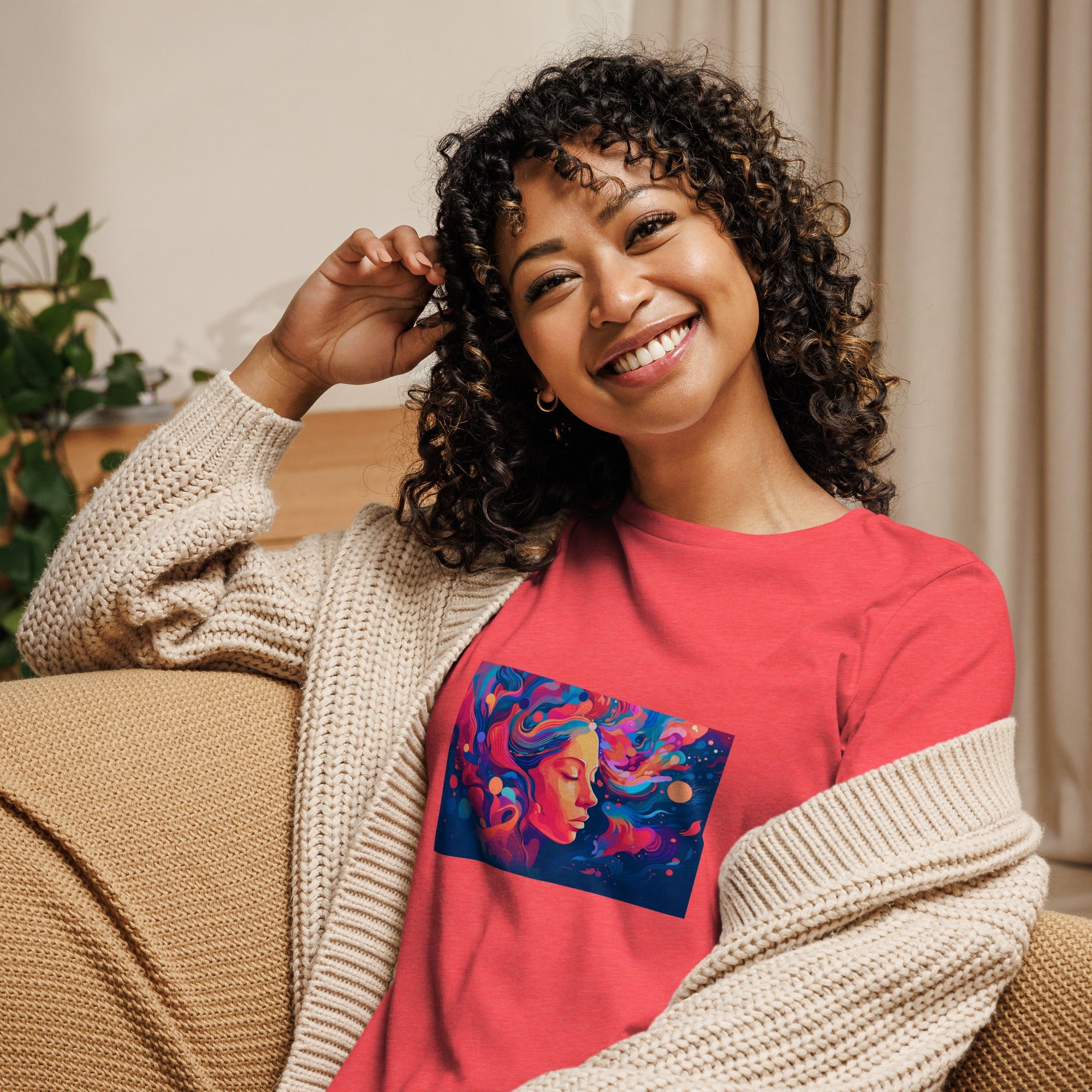 Women's Relaxed T-Shirt - Divine Janisal Design