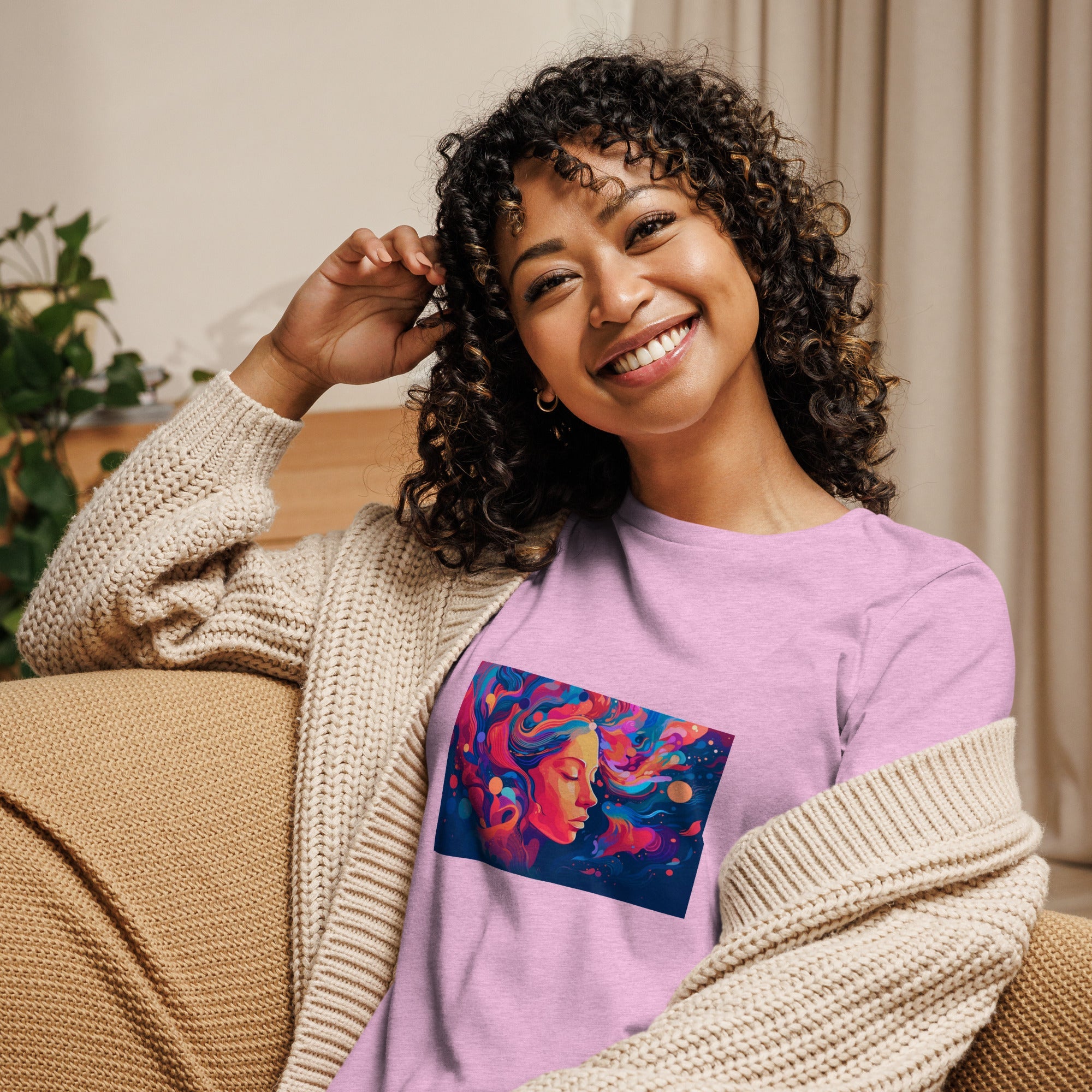 Women's Relaxed T-Shirt - Divine Janisal Design