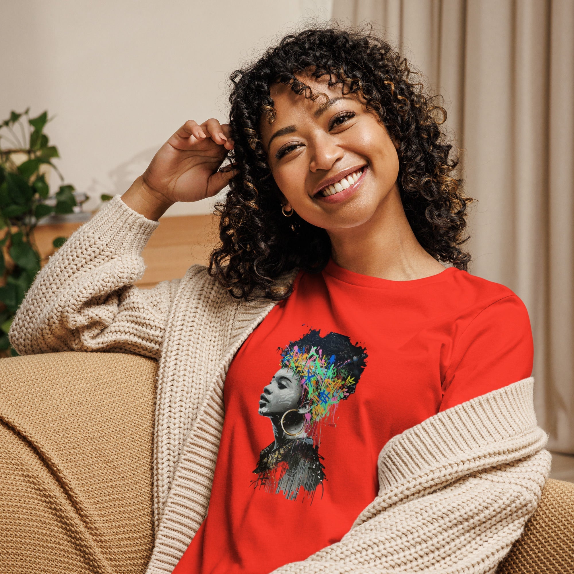 Women's Relaxed T-Shirt - Divine Janisal Design