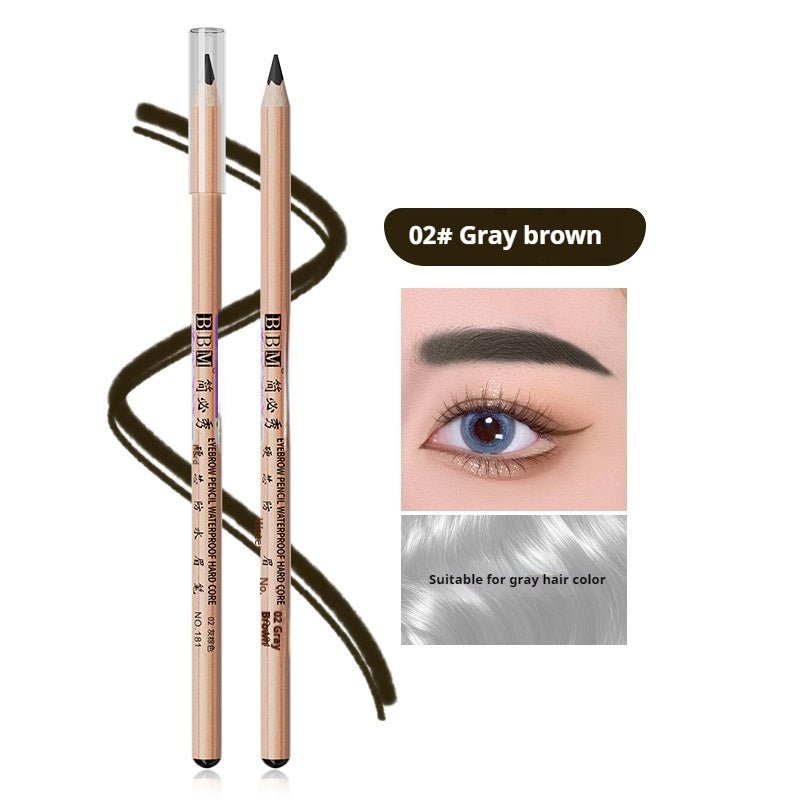 Wooden Hard Core Sweat - proof Eyebrow Pencil - Divine Janisal Design