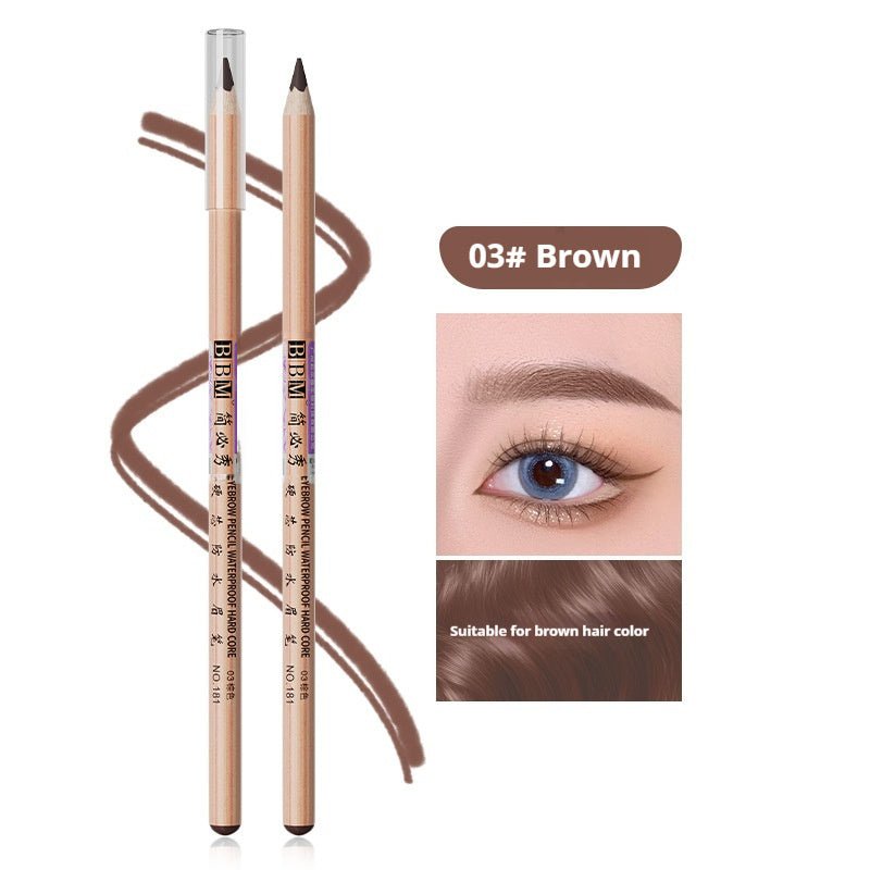 Wooden Hard Core Sweat - proof Eyebrow Pencil - Divine Janisal Design