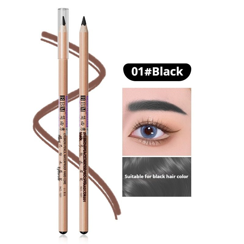 Wooden Hard Core Sweat - proof Eyebrow Pencil - Divine Janisal Design