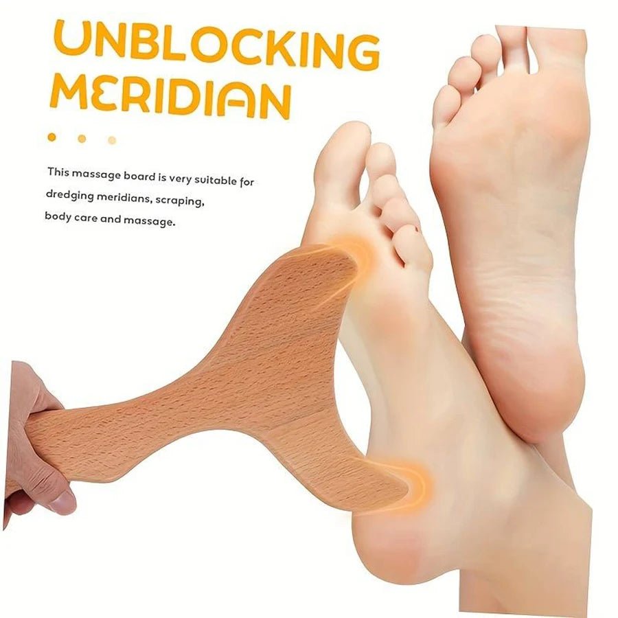 Wooden Massage Roller Tool Set, Lymphatic Drainage Massager Maderoterapia Kit, Manual Massage Tool for Body Massage Gua Sha Set - Divinique